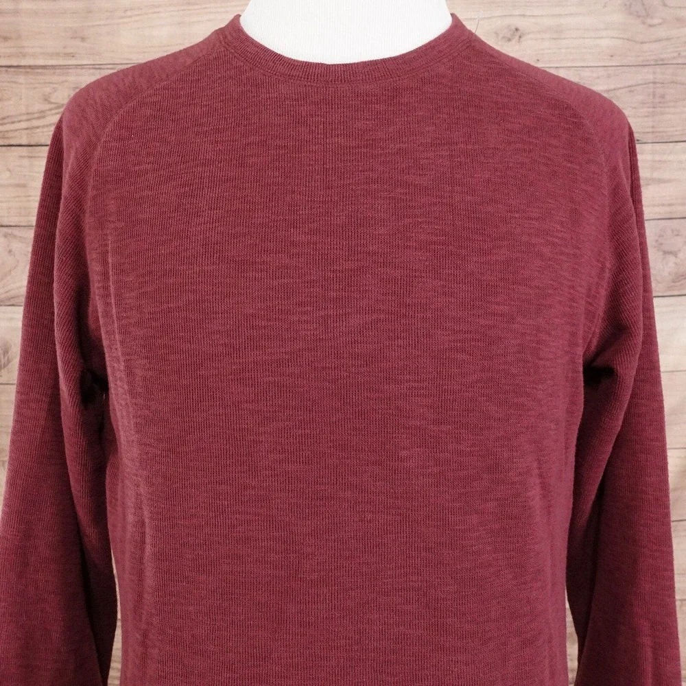BANANA REPUBLIC RED CREW NECK SWEATER MENS SIZE M MEDIUM